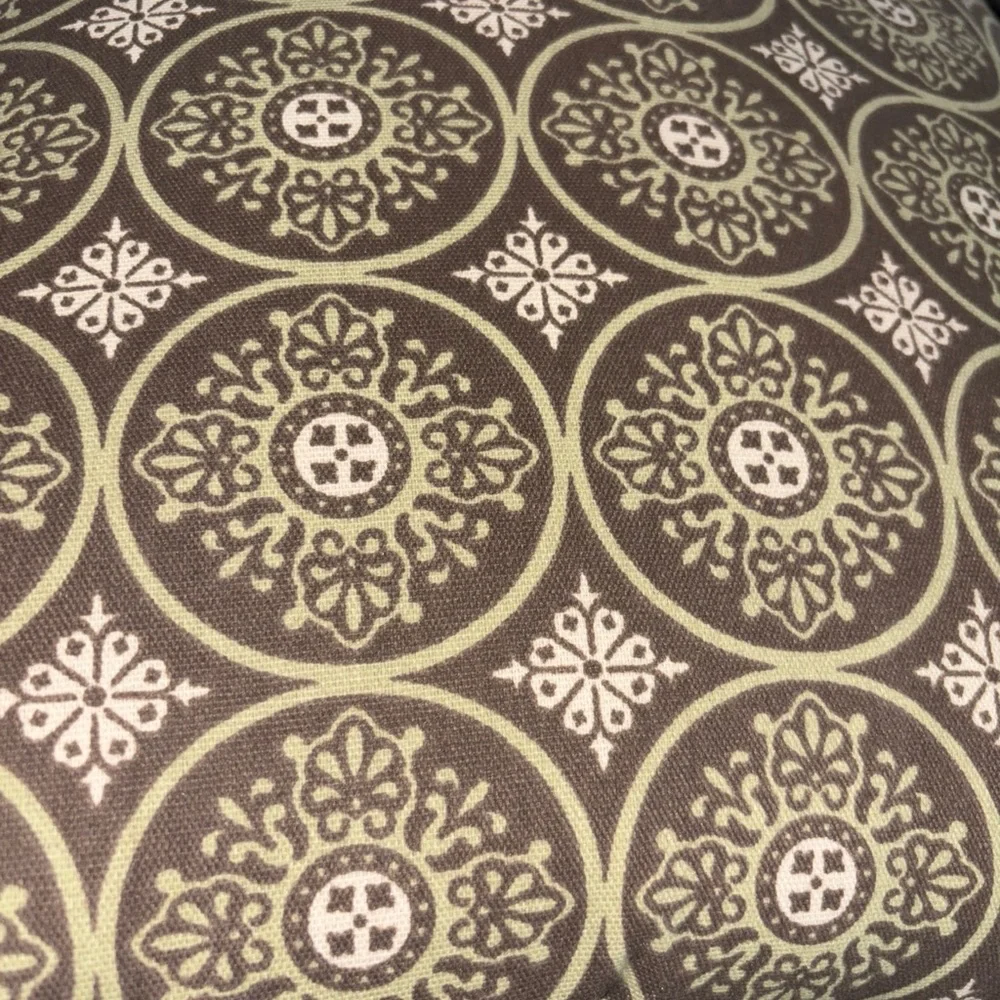 Restoration Hardware Olive Green Brown Set Of 2 Throw Pillows NICE Made In USA